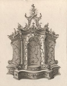 تصميم لخيمة ، اللوحة 1 من سلسلة "Tabernacle" ، مطبوعة ca. 1750-56.