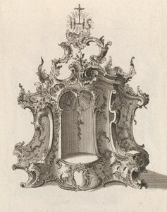 تصميم لخيمة ، لوحة 4 من سلسلة 'Tabernacle' ، مطبوعة ca. 1750-56.