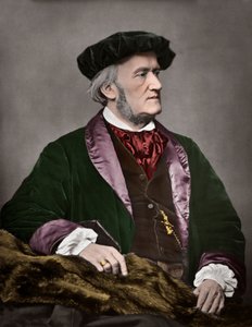 صورة لريتشارد فاجنر (1813-1883) ، ملحن ألماني. 1871. تلوين رقمي.