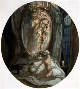 امرأة على السرير بواسطة فرانز فون (1866 ـ 1924) بايروس