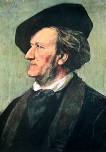 ريتشارد فاغنر 1813-1883 ، مؤلف موسيقي وقائد وكاتب مقالات ألماني ، أواخر القرن التاسع عشر بواسطة فرانز فون لينباخ