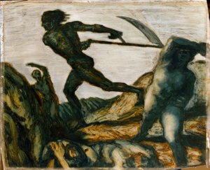 فرانز فون ستاك ، The Reaper - Painting ، حوالي عام 1923 بواسطة فرانز فون ستاك
