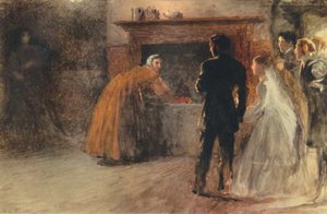 زيارة المرأة المجنونة بعد الزواج المتقطع ، c1870 ، 1942. بواسطة فريد ووكر