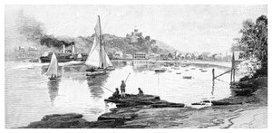 شاطئ مانلي ، سيدني ، نيو ساوث ويلز ، أستراليا ، 1886.
