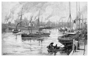 ملبورن من يارا ، فيكتوريا ، أستراليا ، 1886.