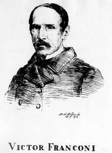 Circus: Eau forte by Frédéric Hillemacher, portrait of Victor Franconi - in “The Franconi Circus””.