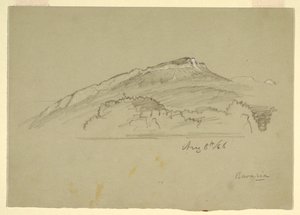رسم، شجرة، بافاريا، 8 أغسطس، 1868 بواسطة كنيسة فريدريك إدوين