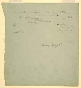 رسم، كامبانيا، روما، إيطاليا، 6 مايو، 1869 بواسطة كنيسة فريدريك إدوين
