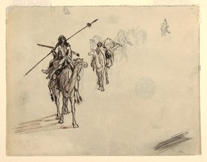 رسم، قافلة في مارس، فبراير 1868 بواسطة كنيسة فريدريك إدوين
