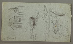 رسم، شلال، على الأرجح كونيغسي، بافاريا، 1868 بواسطة كنيسة فريدريك إدوين