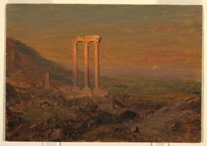 رسم، أطلال كلاسيكية، سوريا، مايو 1868 بواسطة كنيسة فريدريك إدوين