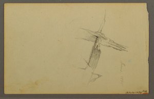رسم، دراسة السحب، جانب التل، 1844 بواسطة كنيسة فريدريك إدوين