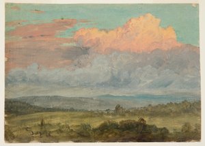 رسم، سُحب، وادي هدسون، نيويورك، يوليو 1866 بواسطة كنيسة فريدريك إدوين