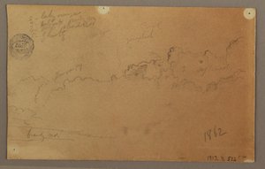 رسم، سماء ملبدة بالغيوم، 1863 بواسطة كنيسة فريدريك إدوين