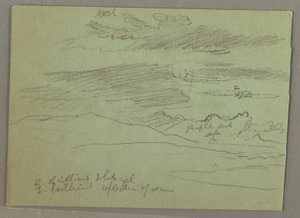 رسم، سماء ملبدة بالغيوم، 1871 بواسطة كنيسة فريدريك إدوين