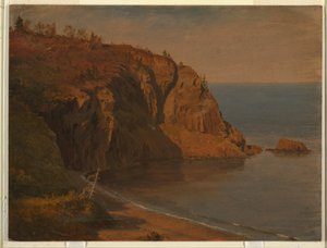 رسم، ساحل جزيرة غراند مانان، كندا، أغسطس أو سبتمبر 1851 بواسطة كنيسة فريدريك إدوين