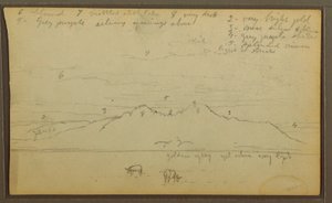 رسم، أبقار في منظر طبيعي؛ الوجه الآخر: خيزران، 1857 بواسطة كنيسة فريدريك إدوين