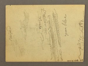 رسم، جزء من صف أعمدة، نافورة، ربما 1868-1869 بواسطة كنيسة فريدريك إدوين