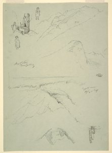 رسم، من "بالقرب من غولينغ، النمسا،" النمسا، 5 أغسطس 1868 بواسطة كنيسة فريدريك إدوين