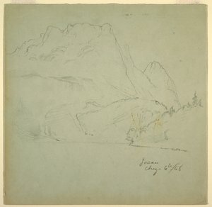 رسم، من إحدى بحيرات غوساو، سالزكاميرغوت، 6 أغسطس 1868 بواسطة كنيسة فريدريك إدوين