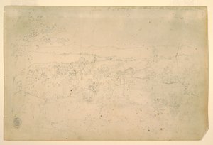 رسم، منظر طبيعي، يوليو 1844 بواسطة كنيسة فريدريك إدوين