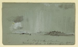 رسم، منظر طبيعي مع أمطار، 1860 بواسطة كنيسة فريدريك إدوين
