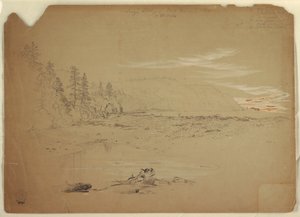 رسم، لونغز إيدي، جزيرة غراند مانان، كندا، سبتمبر 1851 بواسطة كنيسة فريدريك إدوين