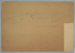 رسم، سلاسل جبلية ذات قمم وعرة، بالقرب من ماتشاتشي، الإكوادور، 19 يونيو 1857 بواسطة كنيسة فريدريك إدوين