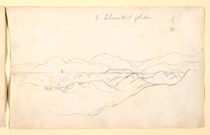 رسم، مناظر طبيعية جبلية، كولومبيا، 1853 بواسطة كنيسة فريدريك إدوين