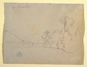 رسم، ضفة جبلية لخليج، أمريكا الجنوبية، 1853 بواسطة كنيسة فريدريك إدوين