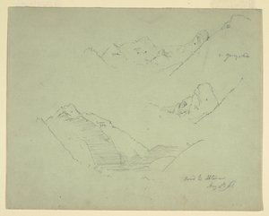 رسم، جبال بالقرب من أبتيناو، سالزكاميرغوت، 5 أغسطس 1868 بواسطة كنيسة فريدريك إدوين