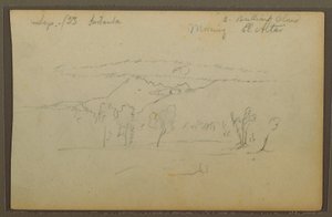 رسم، جبل المذبح، ريوباما، الإكوادور، سبتمبر 1853 بواسطة كنيسة فريدريك إدوين