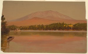 رسم، جبل كاتاهدين من بركة توج، 1875-80 بواسطة كنيسة فريدريك إدوين