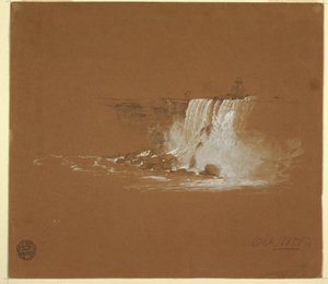 رسم، شلالات نياجرا، أكتوبر 1856 بواسطة كنيسة فريدريك إدوين
