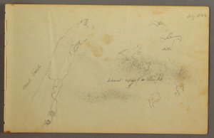 رسم، اسكتشات للغيوم والبتولا الميتة، يوليو 1844 بواسطة كنيسة فريدريك إدوين