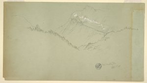 رسم، قمة واتزمان، بالقرب من بيرشتسغادن، 9 يوليو 1868 بواسطة كنيسة فريدريك إدوين