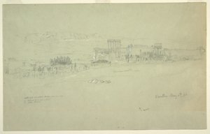 رسم، المعابد، بعلبك، 6 مايو 1868 بواسطة كنيسة فريدريك إدوين