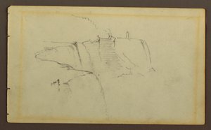رسم، الشلالات الأمريكية، نهر نياجرا، ربما عام 1858 بواسطة كنيسة فريدريك إدوين