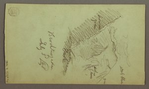 رسم، أبراج، أبراج، أسطح، سبيكت، سقف، يوليو 1868 بواسطة كنيسة فريدريك إدوين