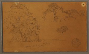 رسم، أشجار، 1857 بواسطة كنيسة فريدريك إدوين