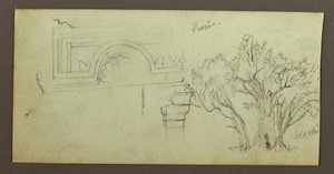 رسم، أشجار، صدفي، فبراير ربما عام 1868 بواسطة كنيسة فريدريك إدوين