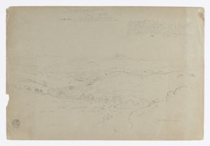 دراسة. المناظر الطبيعية مع جبل Puresé. رسم. المناظر الطبيعيه بواسطة كنيسة فريدريك إدوين