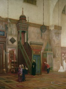 تفاصيل المسجد الداخلي ، دمشق ، 1873-75