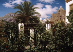 حديقة نزل ، كابري ، حوالي 1859 (زيت على قماش)