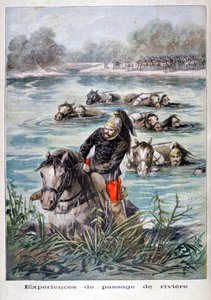سلاح الفرسان الفرنسي تزوير نهر ، 1896 بواسطة فريدريك ليكس
