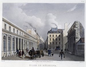 مدرسة الطب - في "" Paris en 1832 "بواسطة Martens