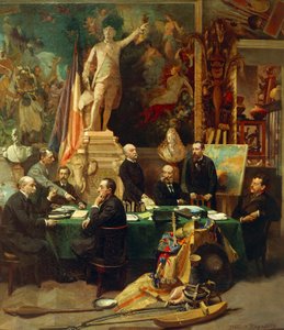 جول فيري يستقبل المندوبين من المستعمرات في نوفمبر 1892 ، رسمه فريدريك ريجامي (1849-1925). فرنسا بواسطة فريدريك ريجامي