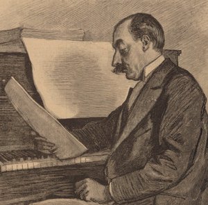 صورة لعازف البيانو والملحن أندريه ميساجر 1853-1929 ، 1891. بواسطة فريدريك ريجامي