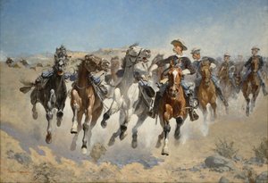تم تفكيكها: الجنود الرابعون يتحركون خيول ليد ، 1890 بواسطة فريدريك ريمنجتون