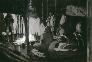 أول وأفضل معسكر الرحلة ، 1895 بواسطة فريدريك ريمنجتون